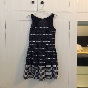 Blue polka dot dress